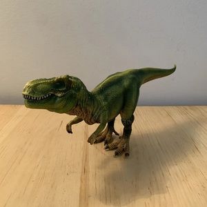 Schleich Tyrannosaurus Rex T Rex Figure Movable Jaw Green Dinosaur Toy 11"
